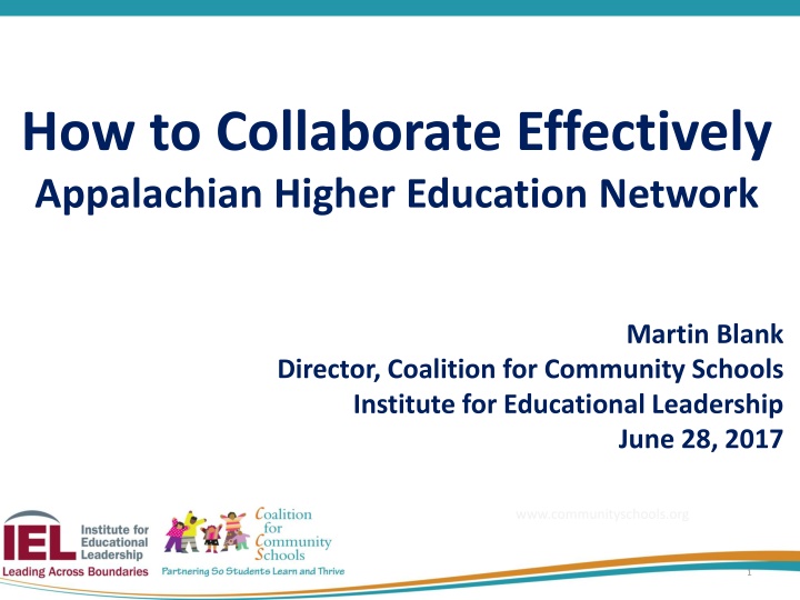 how to collaborate effectively appalachian higher n.w