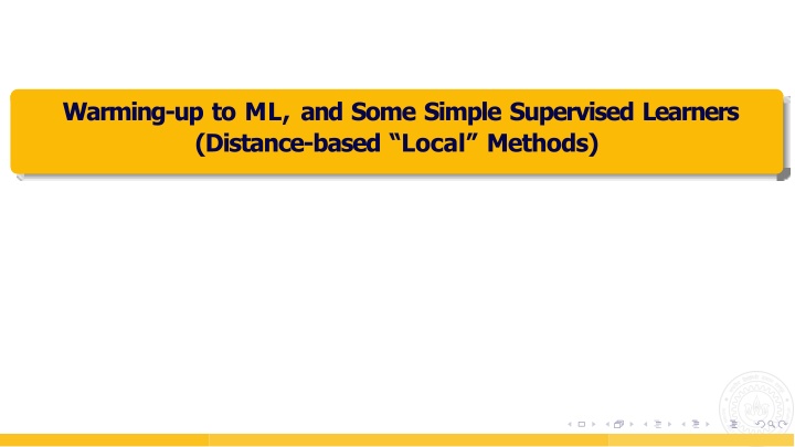 warming up to ml and some simple supervised n.w