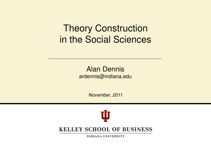 theory construction in the social sciences n.w