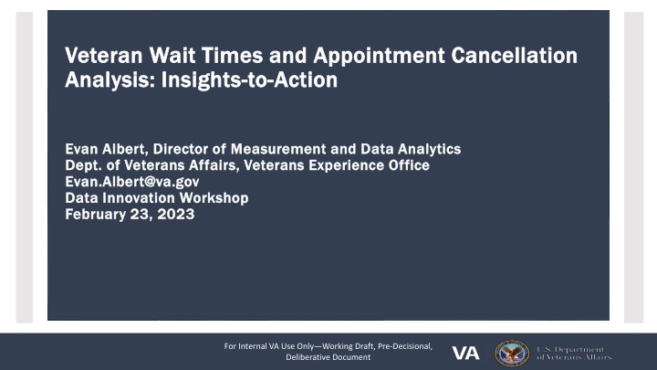 v veteran eteran wait times and appointment n.w