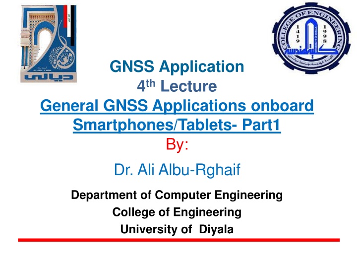 gnss application 4 th lecture n.w