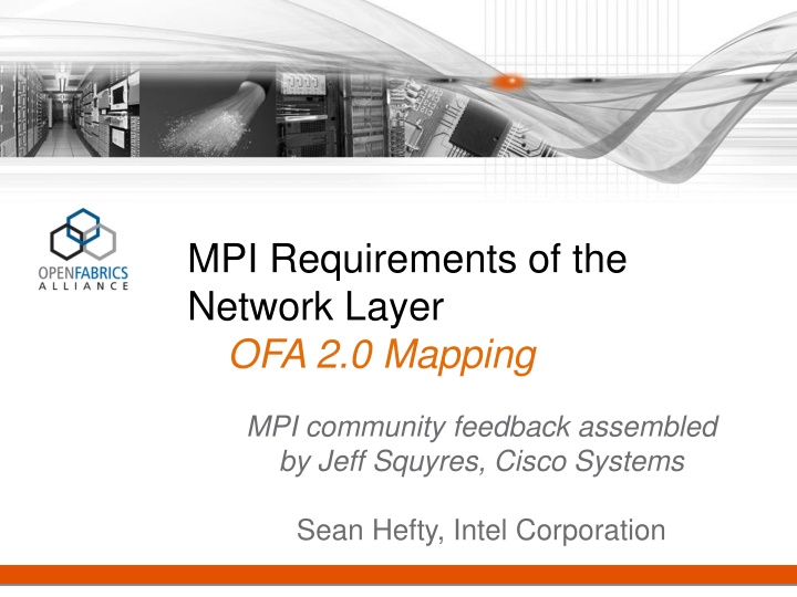 mpi requirements of the network layer n.w