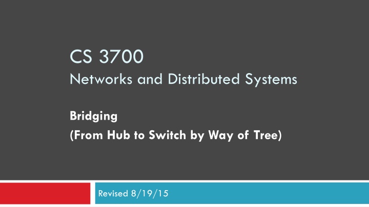 cs 3700 networks and distributed systems n.w