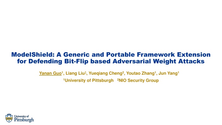 modelshield a generic and portable framework n.w