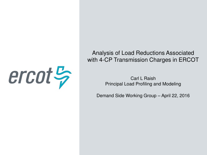 analysis of load reductions associated with n.w