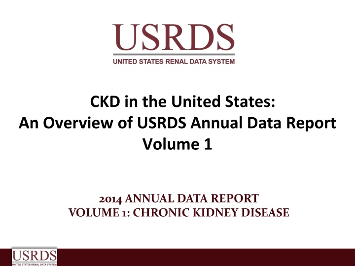 ckd in the united states an overview of usrds n.w