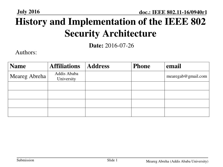 july 2016 history and implementation of the ieee n.w