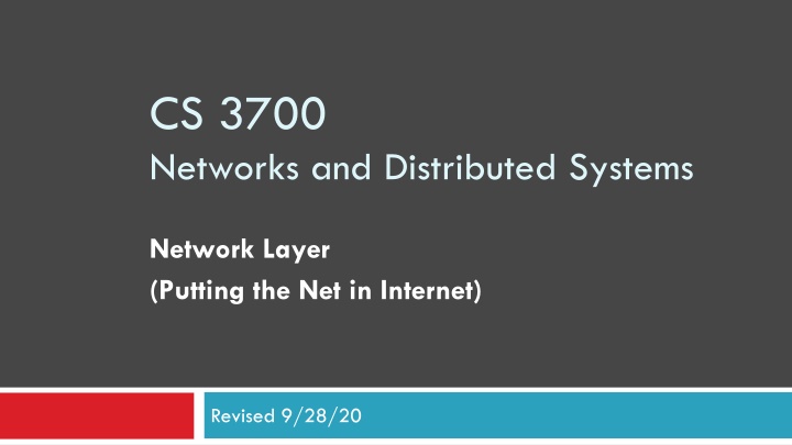 cs 3700 networks and distributed systems n.w