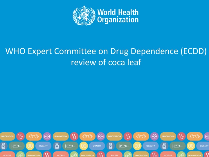 who expert committee on drug dependence ecdd n.w