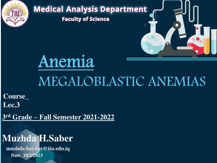 anemia megaloblastic anemias n.w