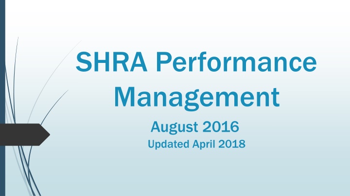 shra performance management august 2016 updated n.w