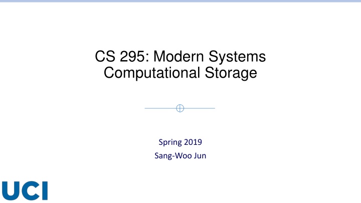 cs 295 modern systems computational storage n.w