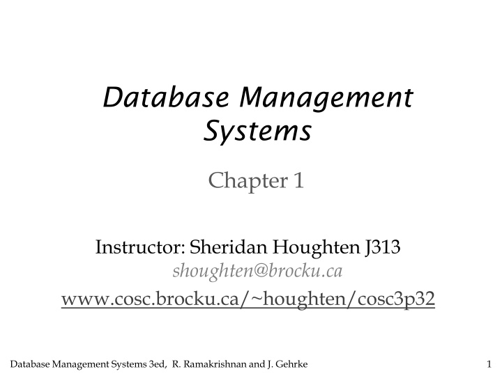 database management systems n.w