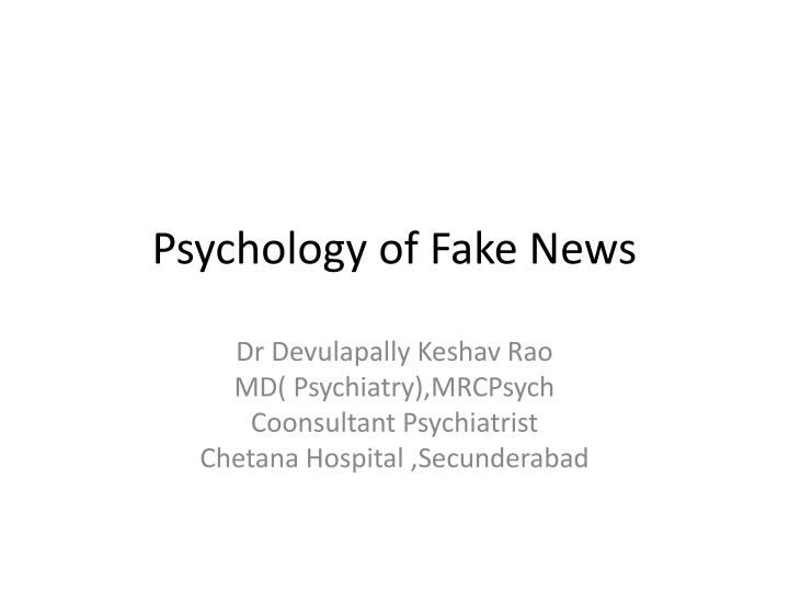 psychology of fake news n.w