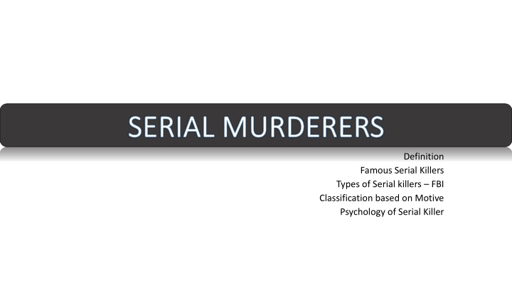 serial murderers serial murderers n.w