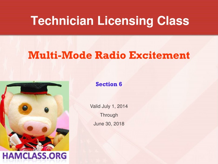 technician licensing class n.w