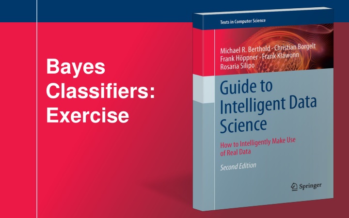 bayes classifiers exercise n.w