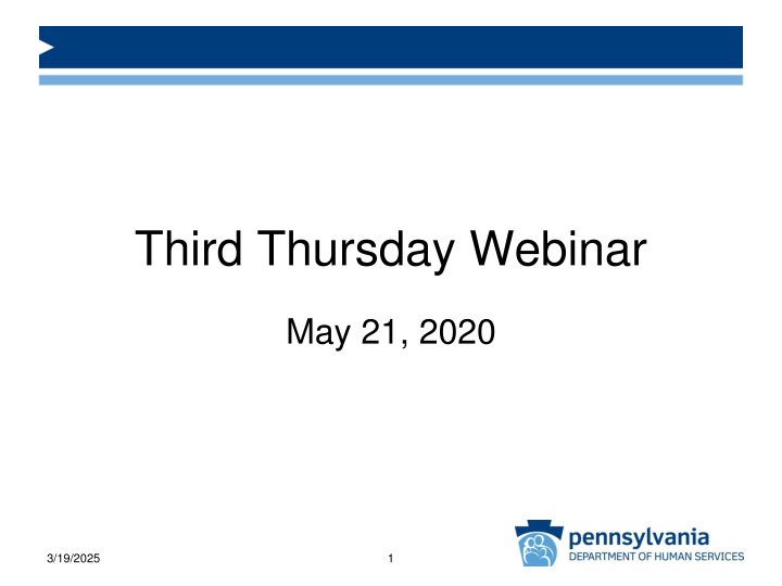 third thursday webinar n.w