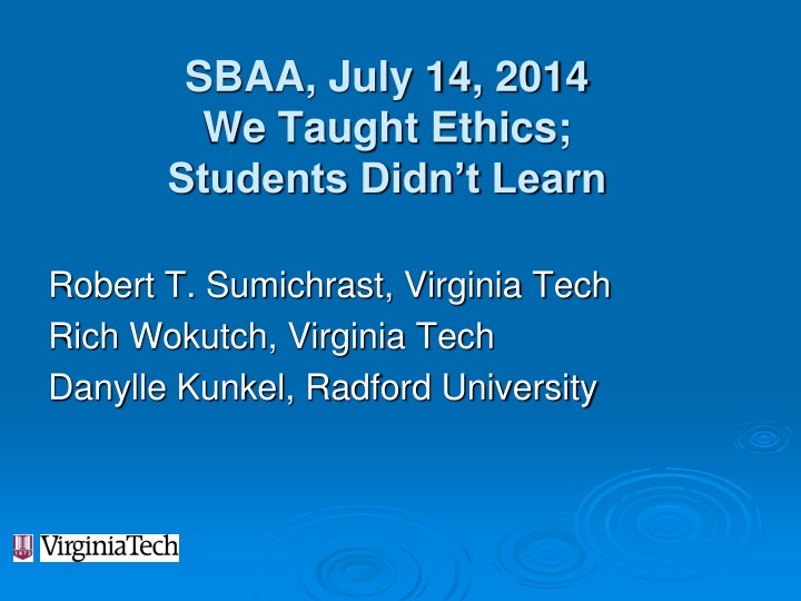 Institutionalizing Business Ethics: A Hybrid Approach