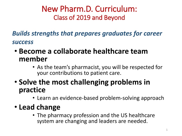 new pharm d curriculum new pharm d curriculum n.w