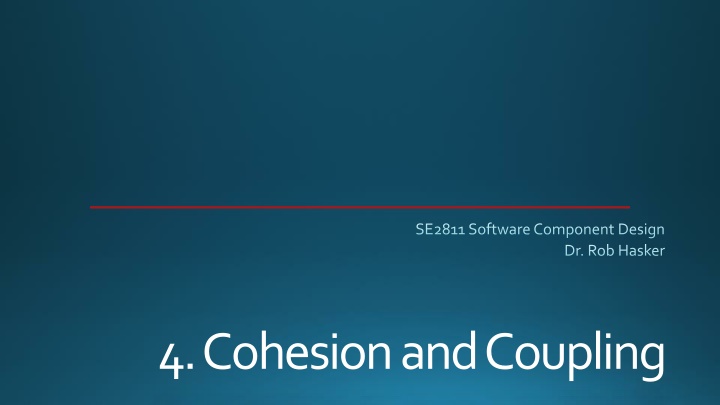 se2811 software component design n.w