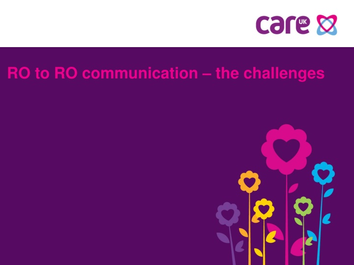 ro to ro communication the challenges n.w