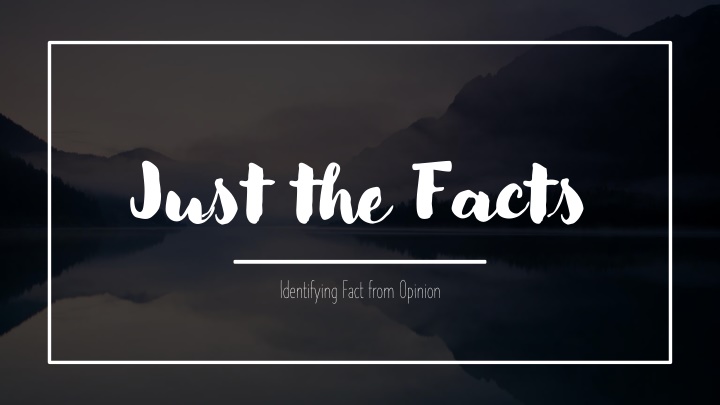 just the facts n.w