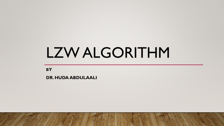 lzw algorithm n.w
