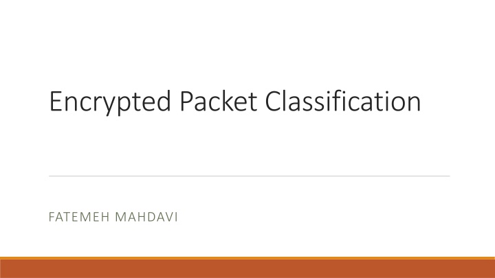 encrypted packet classification n.w
