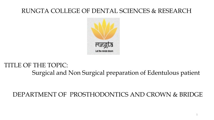 rungta college of dental sciences research n.w