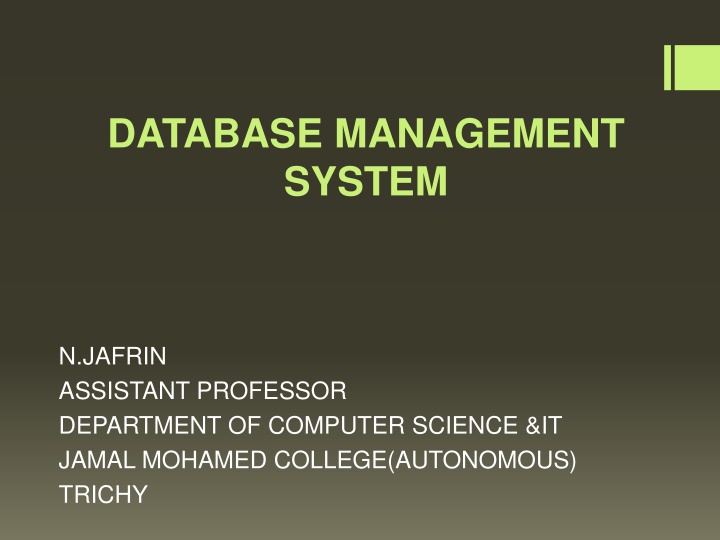 database management system n.w