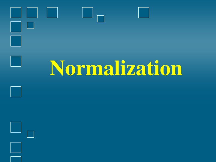 normalization n.w