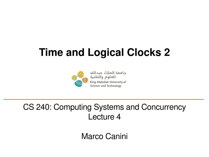 time and logical clocks 2 n.w