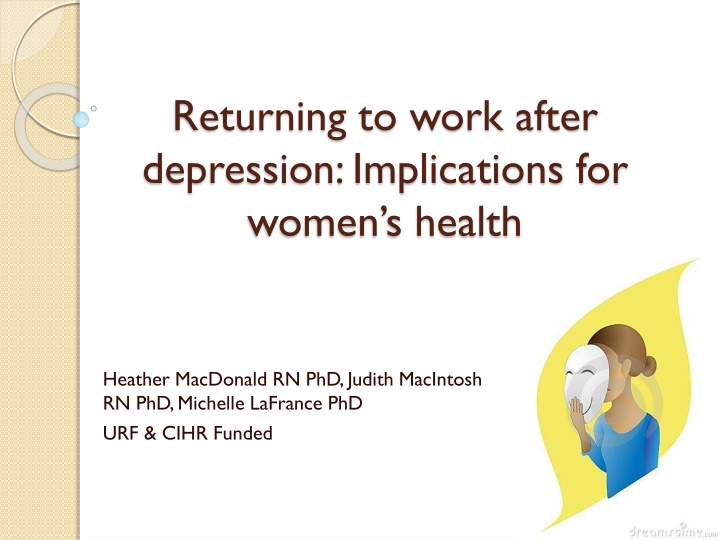 returning to work after depression implications n.w