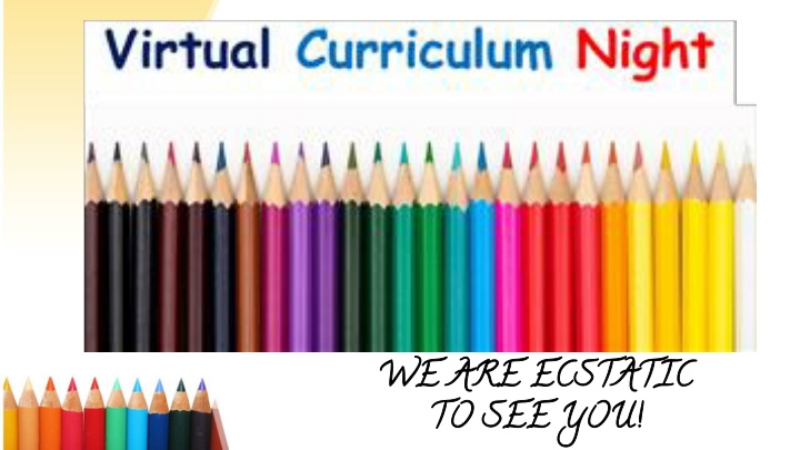 welcome to curriculum night n.w