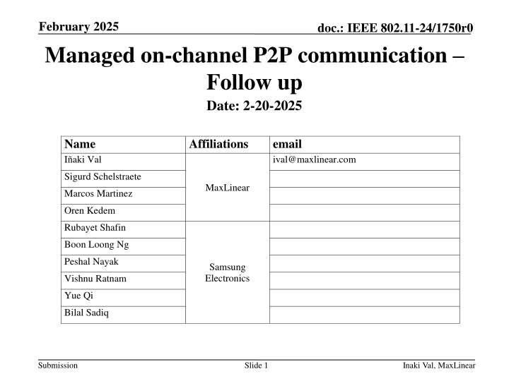 february 2025 managed on channel n.w