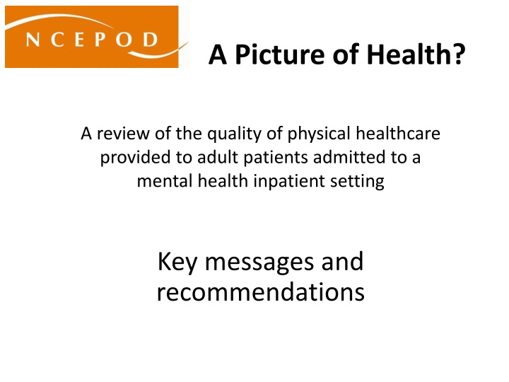 a picture of health n.w