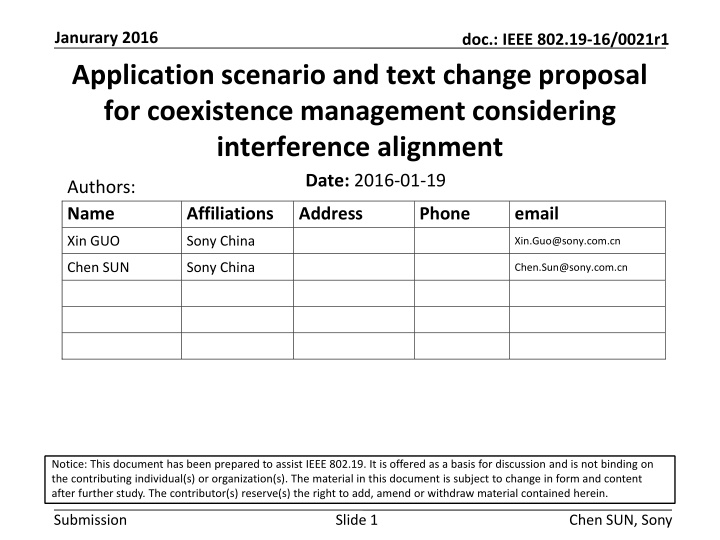 janurary 2016 application scenario and text n.w