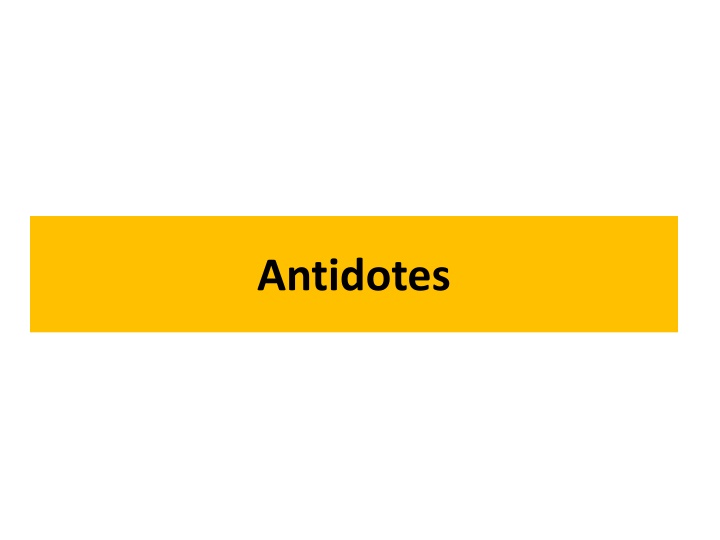 antidotes n.w
