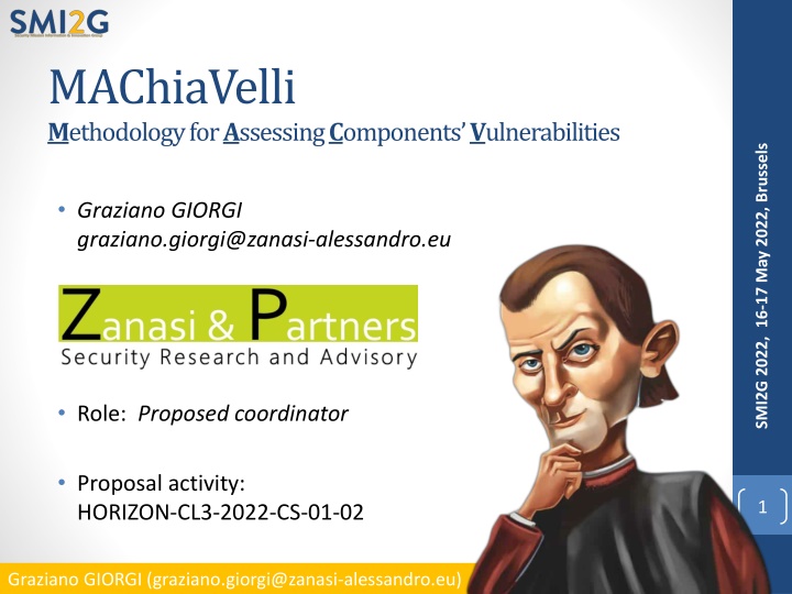 machiavelli m ethodology for a ssessing n.w