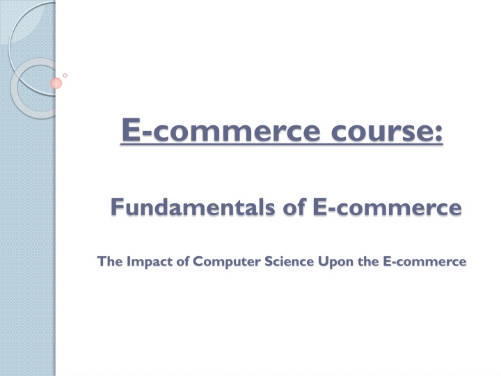 e commerce course n.w