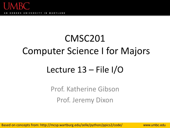 cmsc201 n.w