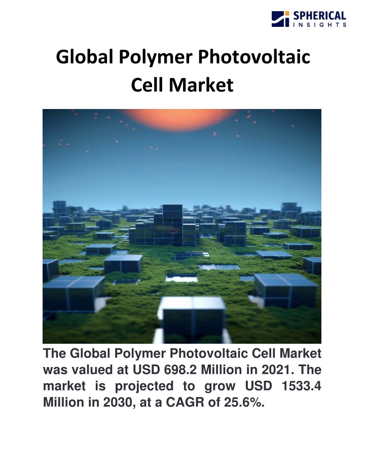 global polymer photovoltaic cell market n.w