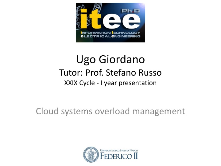 ugo giordano tutor prof stefano russo xxix cycle n.w