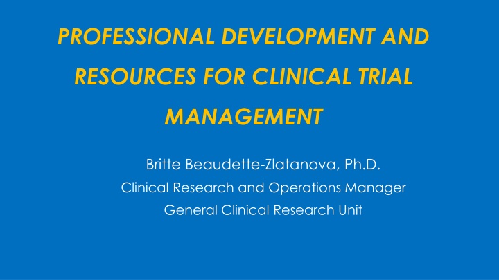 professional development and n.w