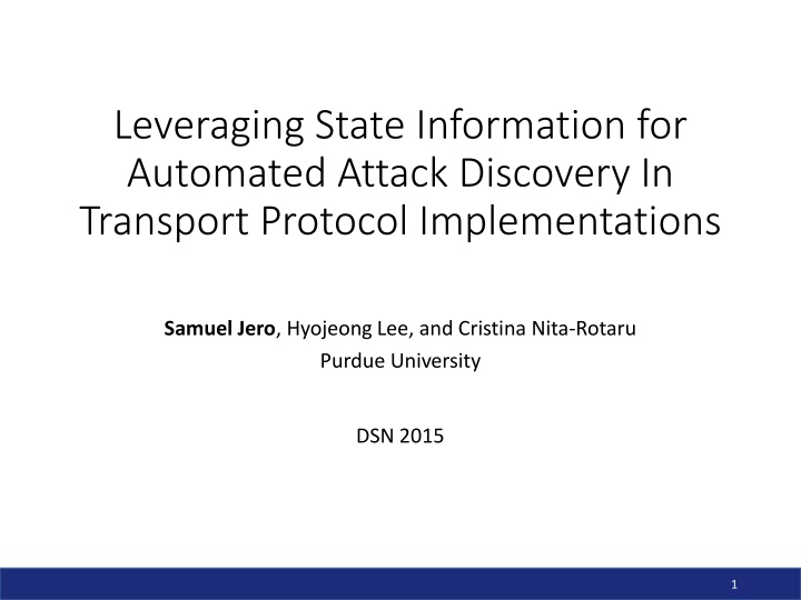 leveraging state information for automated attack n.w