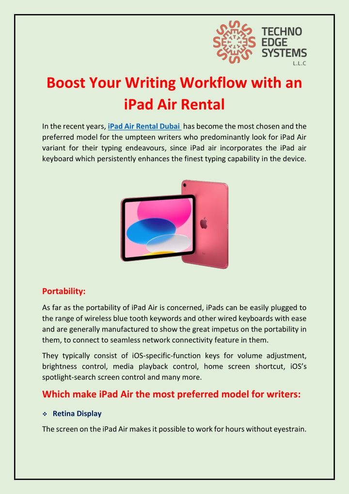 boost your writing workflow with an ipad n.w