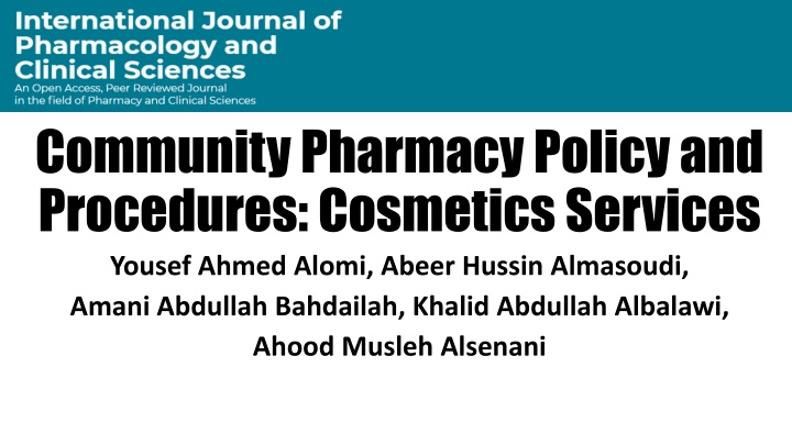community pharmacy policy and procedures n.w