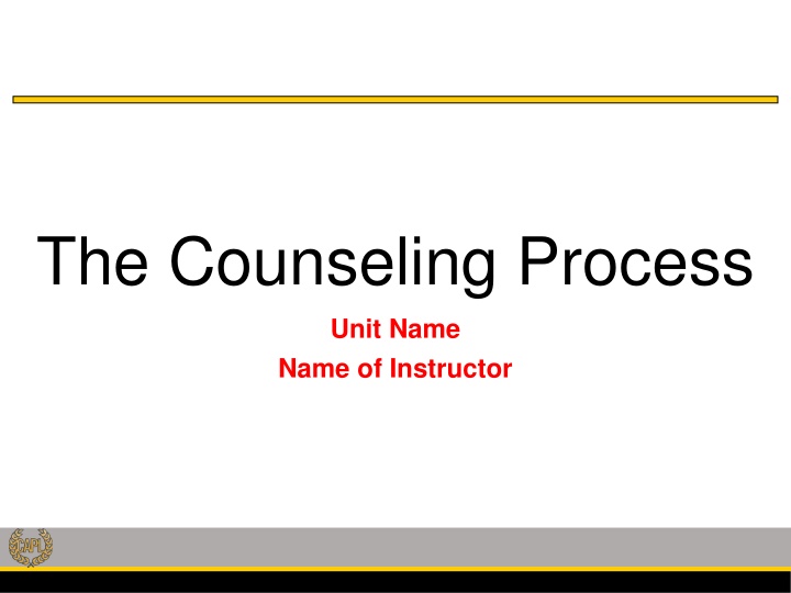 the counseling process n.w