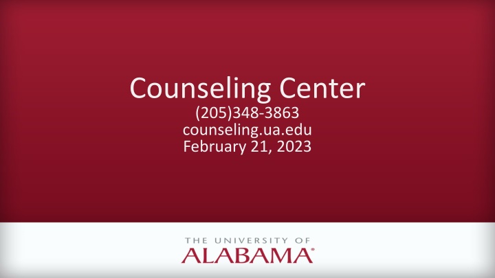 counseling center 205 348 3863 counseling n.w